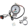 (image for) 220 KM/H Speedometer - Polished w/ White Face 2.37"