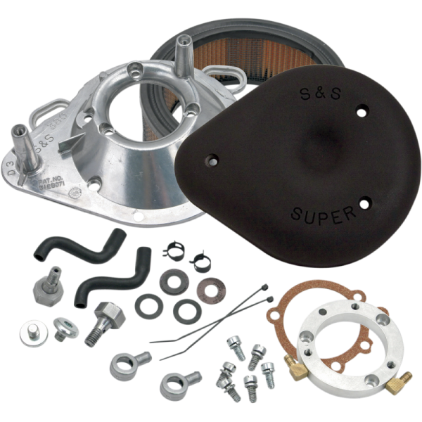 (image for) S&S CYCLE Gloss Black Teardrop Air Cleaner for XL (Carb)