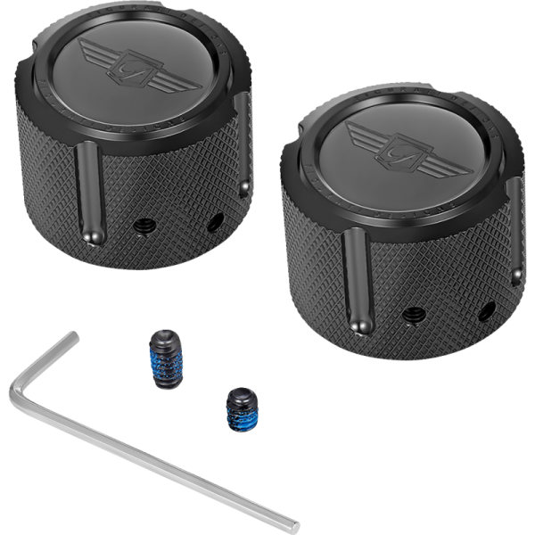 (image for) Axle Nut Cover Black w/ Figurati Designs