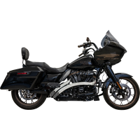 (image for) Sweeper Radial Exhaust, Chrome with Chrome Heat Shields