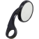 (image for) Clamp-On Shooter Mirror - Gloss Black (1" Handlebars)