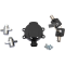 (image for) Gloss Black Side Hinge Ignition Switch/Saddlebag Lock Kit