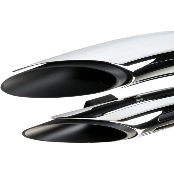 (image for) Radial Sweepers Black w/ Chrome Slotted Heat Shields