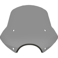 (image for) Speed Demon Sportshield - 15" Tall, Black Smoke, 9" Cutout