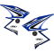 (image for) Factory Effex OEM Shroud and Tank/Shroud Graphics, Style 11 for YZ125/250 02-14