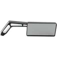 (image for) Billet Aluminum Mirror - Smooth Head Right (Black Anodized)