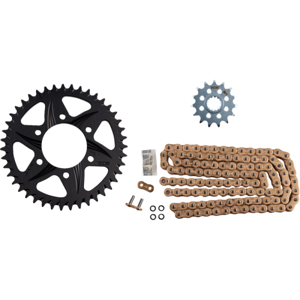 (image for) Vortex GFRA Aluminum Chain Kit (Gold) for Kawasaki ZX-6R 07-12