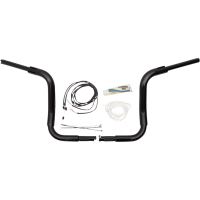 (image for) Fat Baggers Round Top EZ Install Handlebar 12" Gloss Black