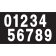 (image for) Mini Pro Numbers - 5" White - No. 9