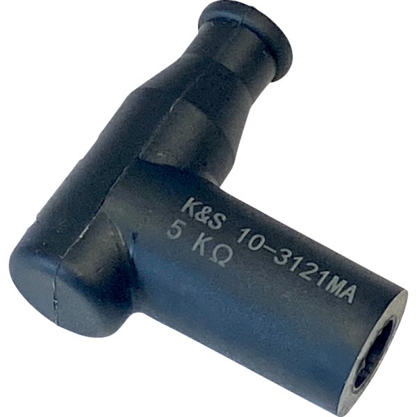 (image for) K&S TECHNOLOGIES K&S T Type Resistor Cover, 14mm thread, terminal nut, black rubber