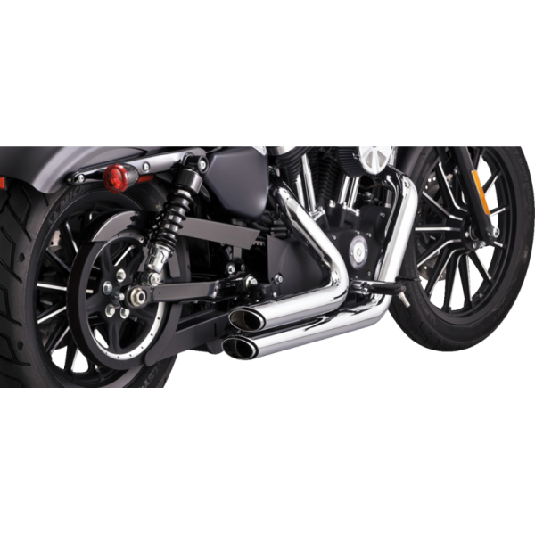(image for) Vance & Hines Shortshots Staggered PCX Exhaust System Chrome