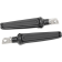 (image for) Performance Machine Contour Male-Mount Footpegs - Rubber insert, black