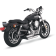(image for) Shortshots Staggered Exhaust System - Chrome