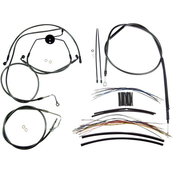 (image for) Black Pearl Designer DOT Handlebar Installation Kit, 12"-14" Apes