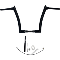 (image for) Fat Baggers Pointed Top EZ Install Handlebar 14" Gloss Black