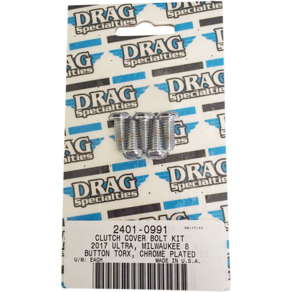 (image for) Drag Specialties Clutch cover bolt kit (button-head Torx®) - Smooth