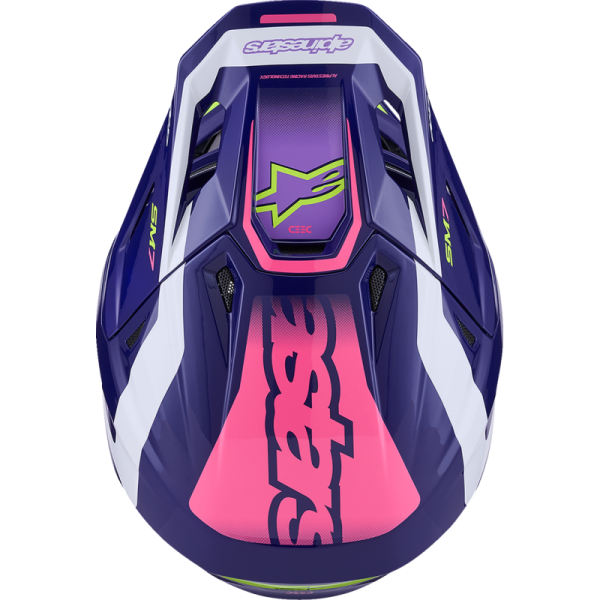 (image for) Alpinestars S-M7 Helmet - Deed, Purple/Pink - Size L