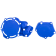 (image for) Acerbis X-Power Engine Cover Kit - YZ blue