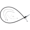 (image for) Black Pearl Quick Connect Upper Clutch Cable