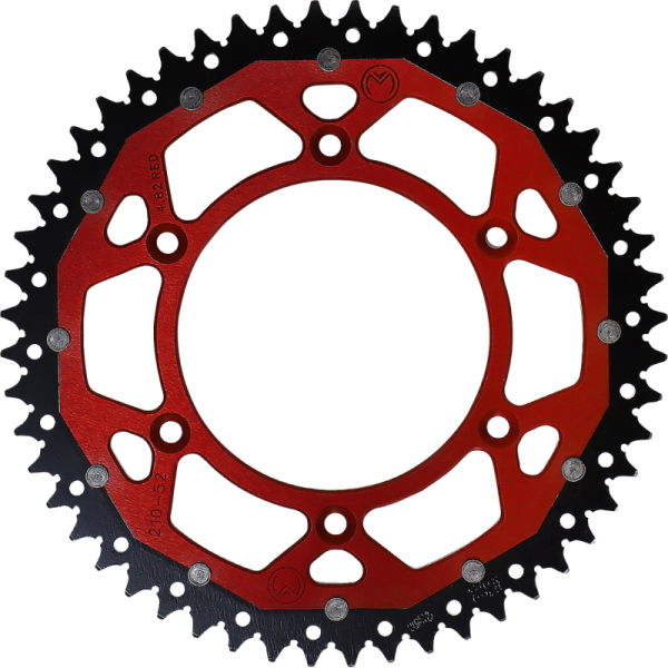 (image for) Moose Racing Dual Sprocket - 52T - Red