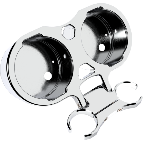 (image for) LA Choppers Relocation Kit Chrome 1 1/2"