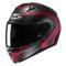 (image for) HJC C10 Elie Helmet - Semi-Flat Black/Red - Size XXXS