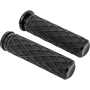 (image for) Arlen Ness Diamond Grips - Black Anodized