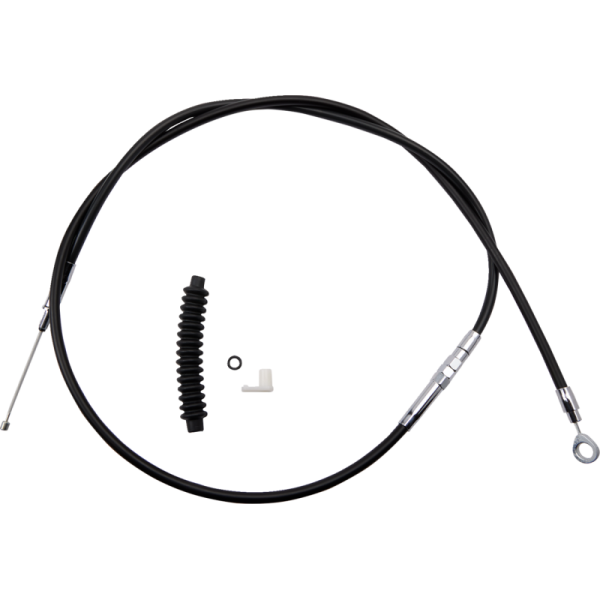 (image for) Drag Specialties Black Vinyl High Efficiency Clutch Cable - 0652-1439