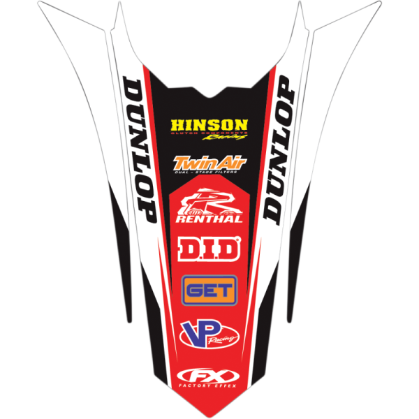 (image for) Factory Effex Rear Fender Kit - Honda CRF450R 21-24