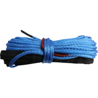 (image for) KFI Blue Synthetic Winch Rope - 15/64" x 38'