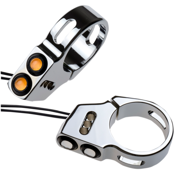 (image for) Dual Rat Eye LED Fork-Mount 39mm