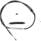 (image for) LA Choppers Black Vinyl/Stainless Braided Clutch Cable for 16 FLHR w/o ABS (15-17in.)