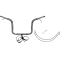 (image for) Fat Baggers Round Top EZ Install Handlebar 12" Chrome