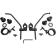 (image for) Replacement hardware kit w/ 7/8" clamps