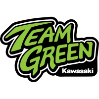 (image for) 4" Kawasaki Team Green decal (ea.)