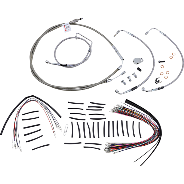 (image for) Burly Brand Ape Hanger Install Kit - Stainless Steel