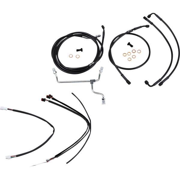 (image for) Ape Hanger Install Kit - Black Vinyl