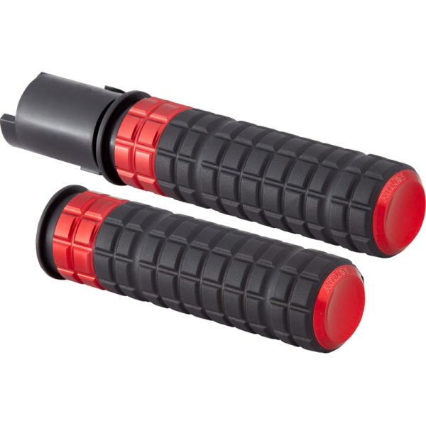 (image for) Arlen Ness Speedliner Grips - Red Anodized
