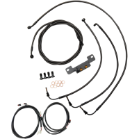(image for) LA Choppers Midnight Braided Plug-and-Play Kit for 17-19 Dresser w/o ABS (18-20in.)