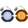 (image for) Genesis 4 Solid Amber/White LED Front Turn Signal Insert - 2020-1882