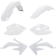 (image for) Acerbis Replacement Plastic Standard Kit - White