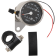 (image for) 2.4" Mini Mechanical Speedometer - 2:1 ratio w/ black face and tripmeter