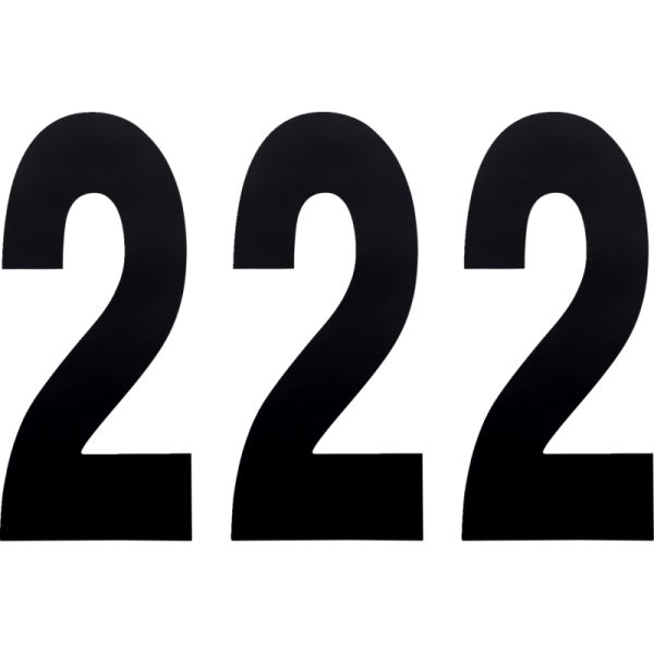 (image for) FACTORY EFFEX Standard Numbers - 8" Black - No. 2