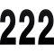 (image for) Standard Numbers - 8" Black - No. 2