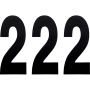 (image for) Standard Numbers - 8" Black - No. 2