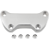 (image for) Handlebar Clamps with Skirt - Chrome Smooth