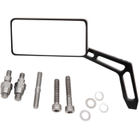 (image for) Black Anodized Rectangular Mirror, Right