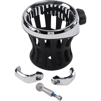 (image for) Drink Holder with 1 1/4" Handlebar Mount, Chrome