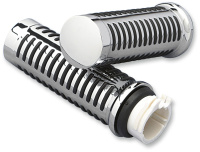 (image for) Drag Specialties Chrome O-Ring Design Grips