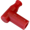 (image for) K&S T Type Resistor Cover, 14mm thread, terminal nut, red rubber